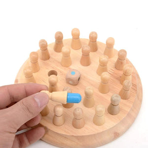 Échecs de bâton de match de mémoire en bois