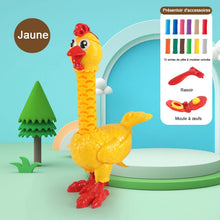 Charger l&#39;image dans la galerie, Jouet de Poulet Amusant à Faire des Plumes avec Pâte à Modeler
