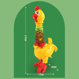 Jouet de Poulet Amusant à Faire des Plumes avec Pâte à Modeler